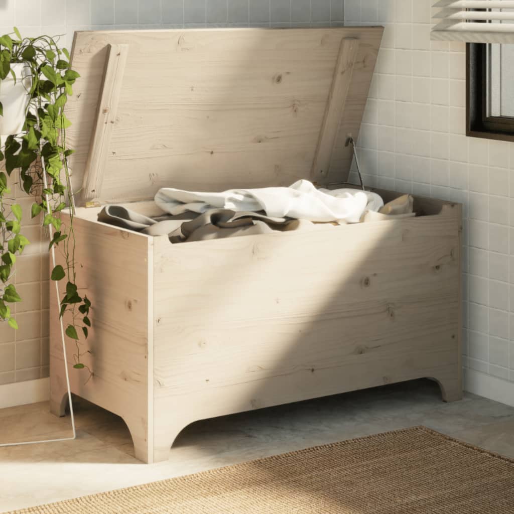 Cutie De Depozitare Cu Capac &quot;Rana&quot; 100X49X54Cm, Lemn Masiv Pin