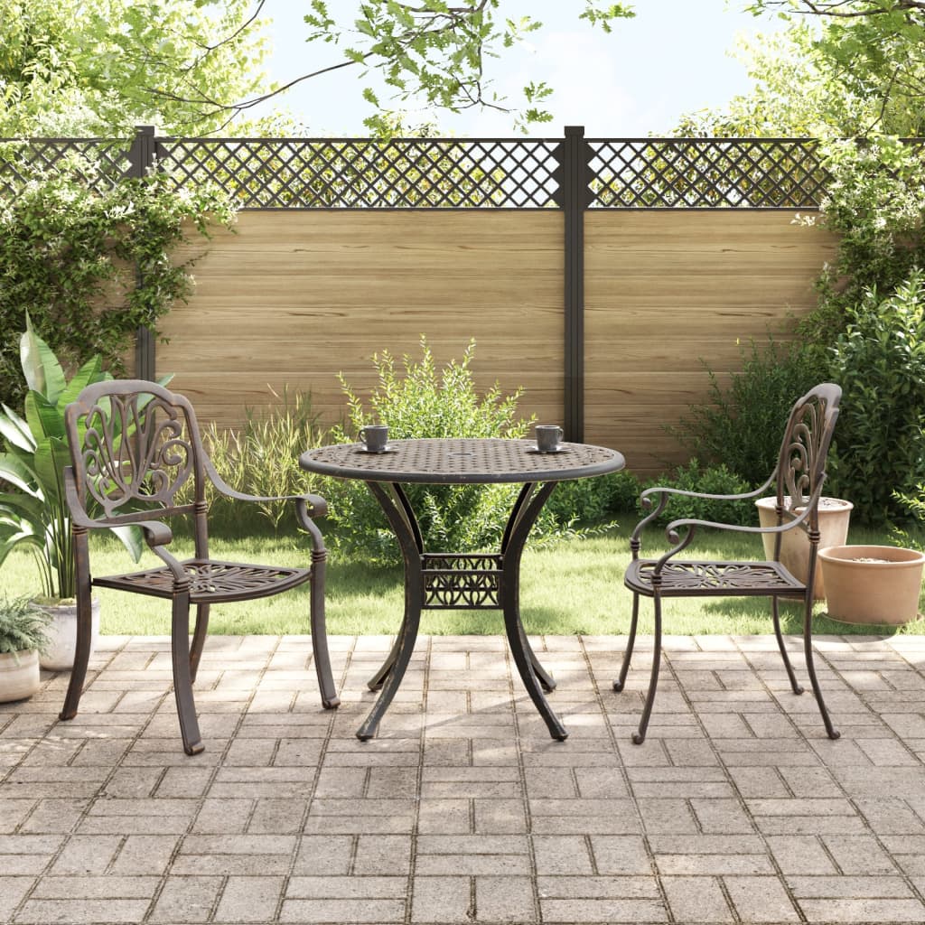 Set Mobilier De Grădină, 5 Piese, , Aluminiu Turnat