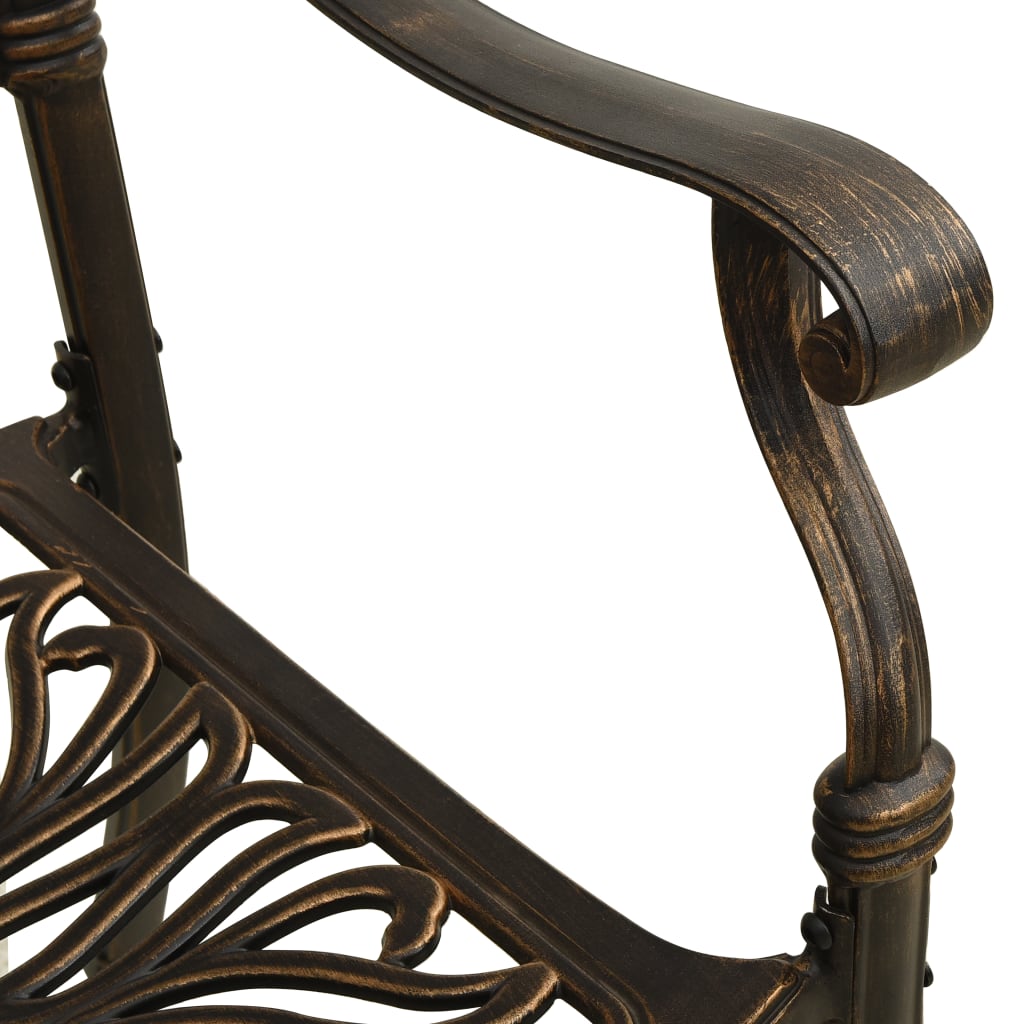 Set Mobilier De Grădină, 5 Piese, , Aluminiu Turnat