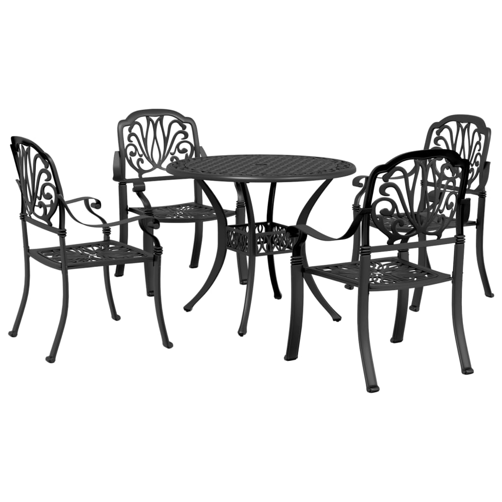 Set Mobilier De Grădină, 5 Piese, , Aluminiu Turnat
