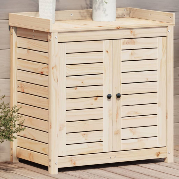 Masă De Plantare Cu Rafturi 82,5X50X86,5 Cm Lemn Masiv Pin