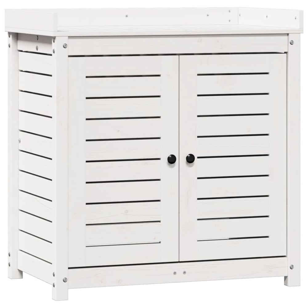 Masă De Plantare Cu Rafturi 82,5X50X86,5 Cm Lemn Masiv Pin