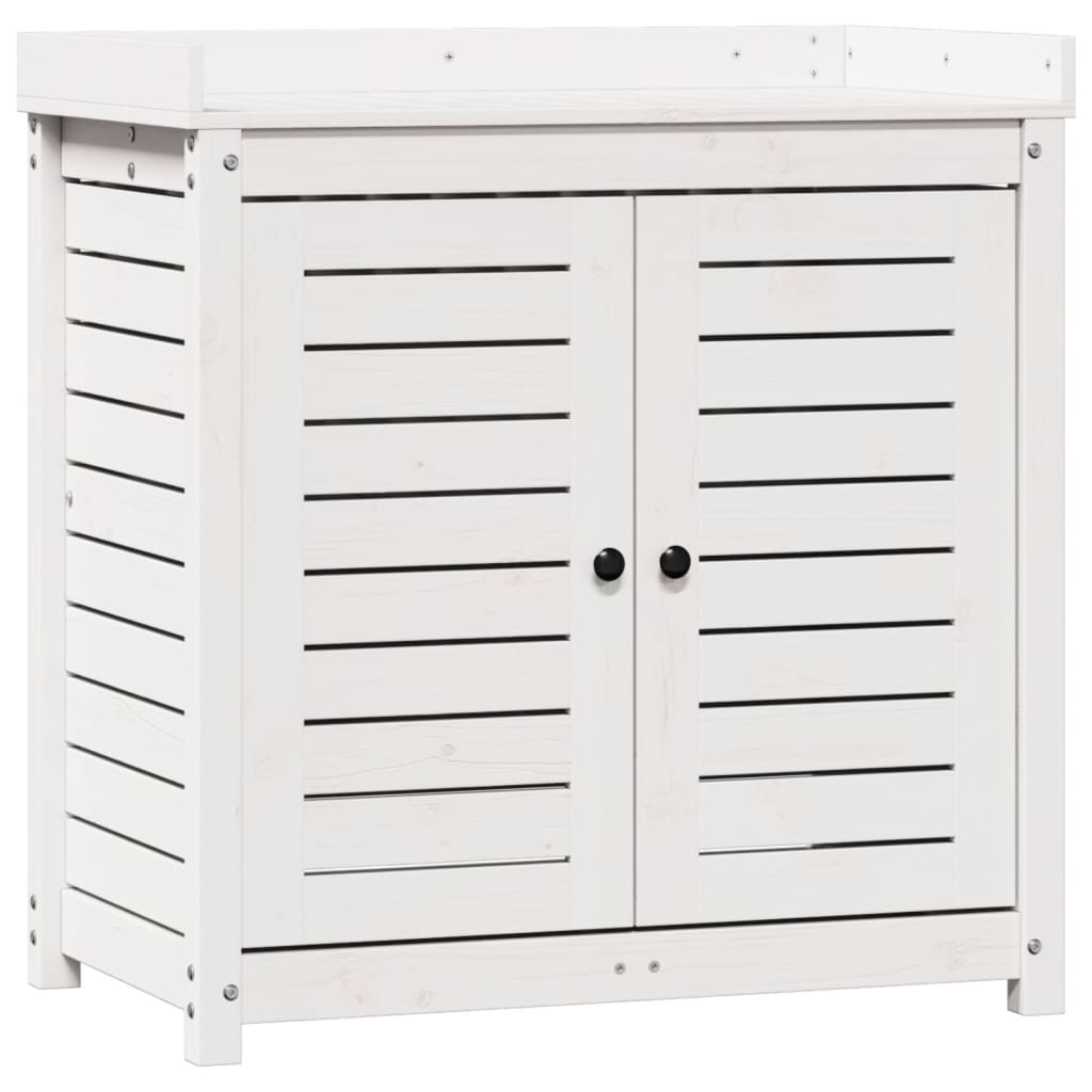 Masă De Plantare Cu Rafturi 82,5X50X86,5 Cm Lemn Masiv Pin
