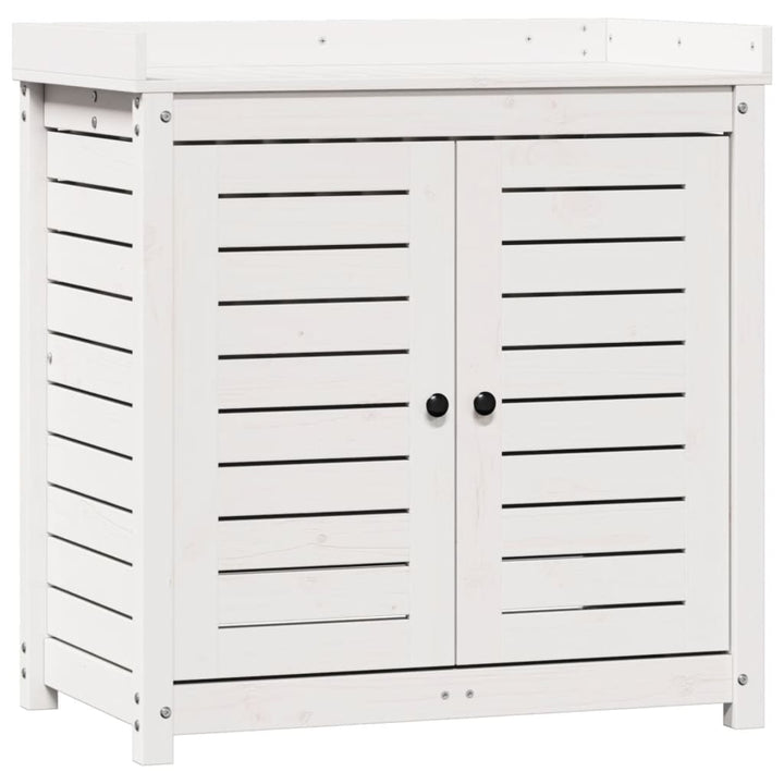 Masă De Plantare Cu Rafturi 82,5X50X86,5 Cm Lemn Masiv Pin
