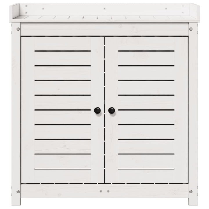 Masă De Plantare Cu Rafturi 82,5X50X86,5 Cm Lemn Masiv Pin