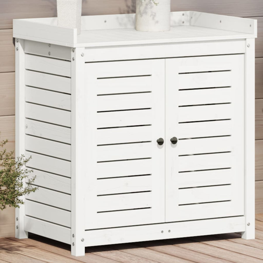 Masă De Plantare Cu Rafturi 82,5X50X86,5 Cm Lemn Masiv Pin
