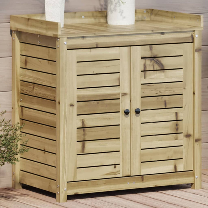 Masă De Plantare Cu Rafturi 82,5X50X86,5 Cm Lemn Masiv Pin