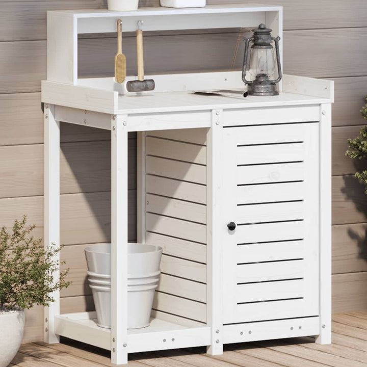 Masă De Plantare Cu Rafturi 82,5X50X109,5 Cm Lemn Masiv Douglas