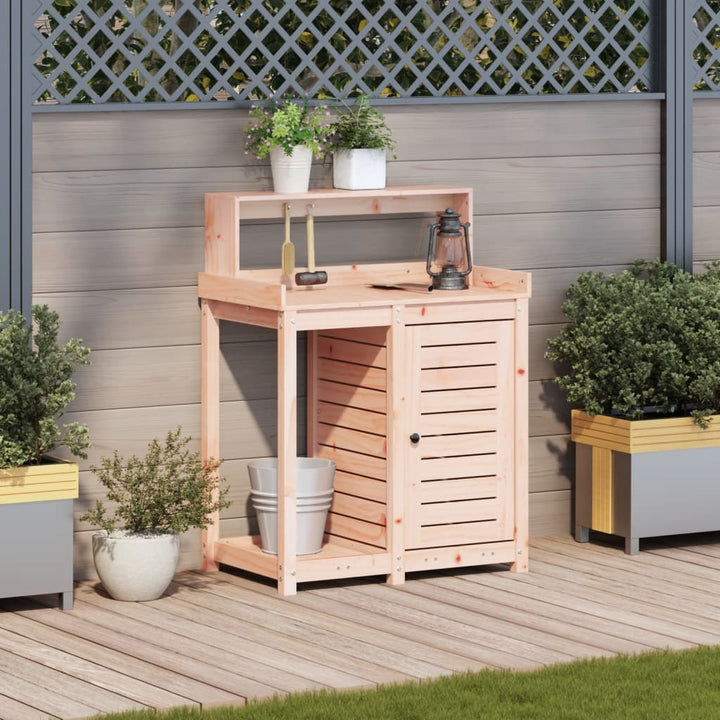 Masă De Plantare Cu Rafturi 82,5X50X109,5 Cm Lemn Masiv Douglas