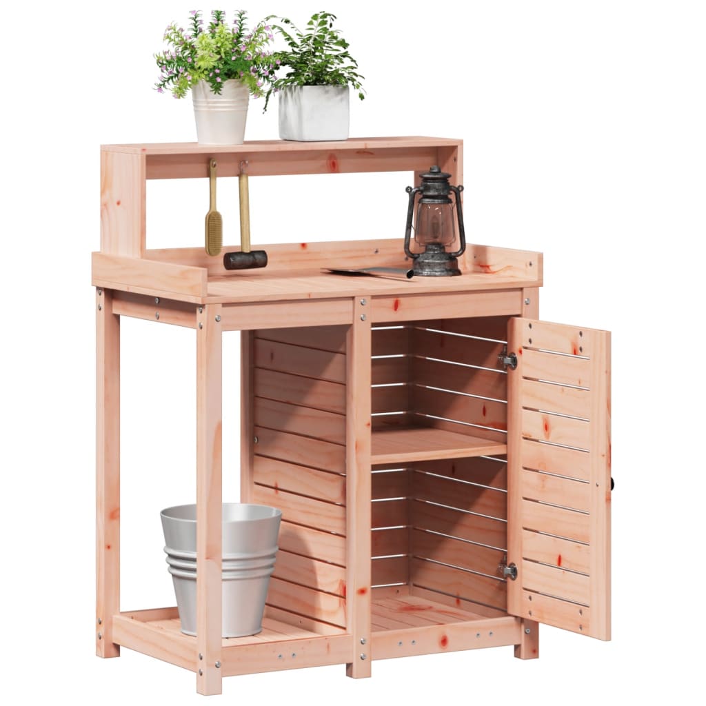 Masă De Plantare Cu Rafturi 82,5X50X109,5 Cm Lemn Masiv Douglas