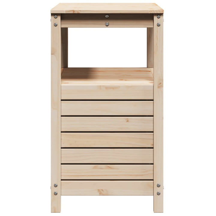 Masă De Plantare Cu Rafturi, 82,5X45X81 Cm, Lemn Masiv Pin