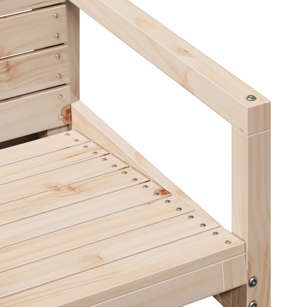 Set Mobilier De Grădină, 3 Piese, Lemn Masiv De Pin