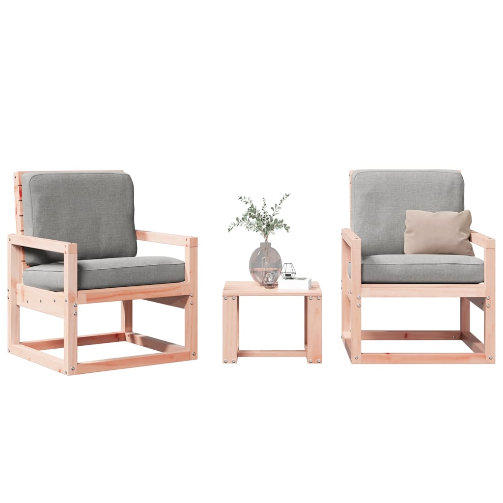 Set Mobilier De Grădină, 3 Piese, Lemn Masiv De Pin