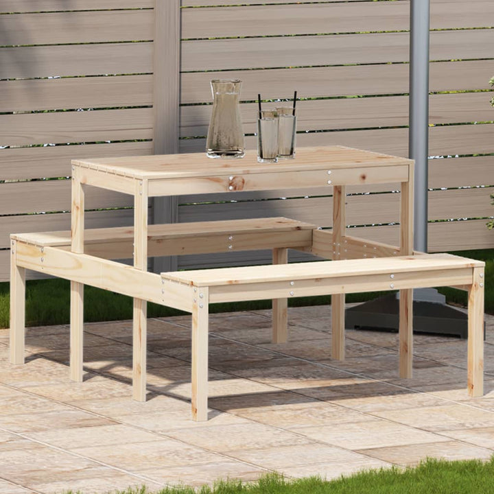 Masă De Picnic, , , Lemn Masiv De Pin