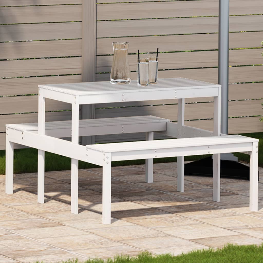 Masă De Picnic, , , Lemn Masiv De Pin