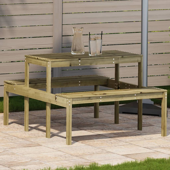 Masă De Picnic, , , Lemn Masiv De Pin