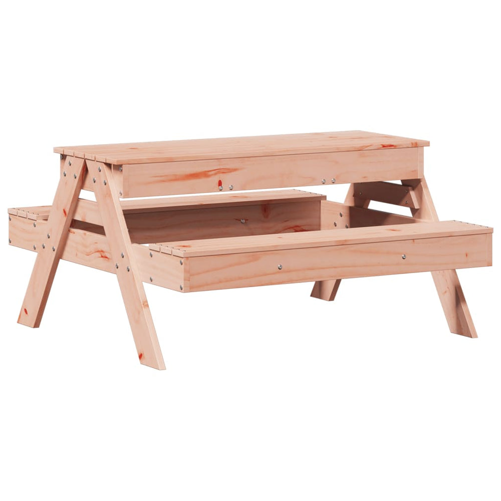 Masă Picnic Cu Groapă De Nisip Pentru Copii, Lemn Masiv Douglas