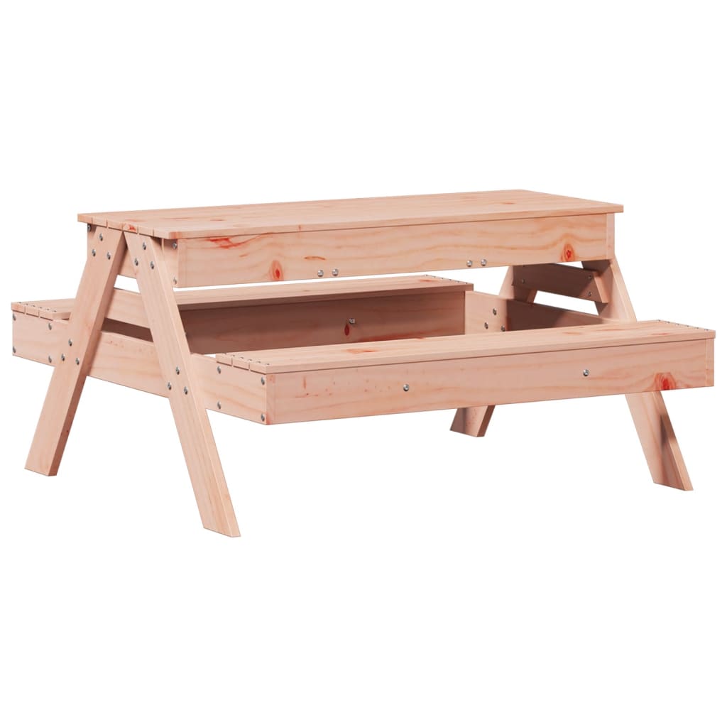 Masă Picnic Cu Groapă De Nisip Pentru Copii, Lemn Masiv Douglas