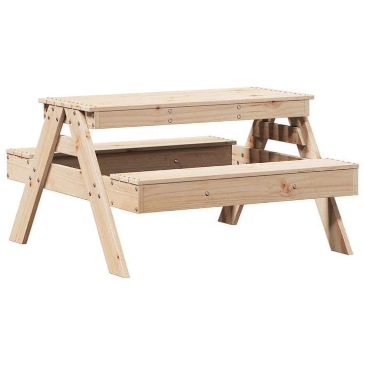 Masă De Picnic Pentru Copii, 88X97X52 Cm, Lemn Masiv De Pin