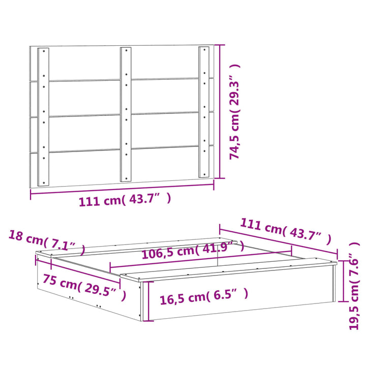Groapă De Nisip Cu Capac, 111X111X19,5 Cm, Lemn Masiv De Pin