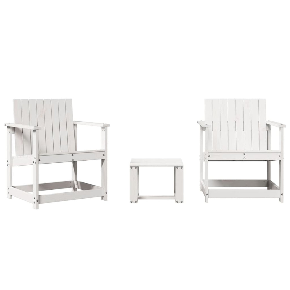 Set Mobilier De Grădină, 3 Piese, , Lemn Masiv De Pin