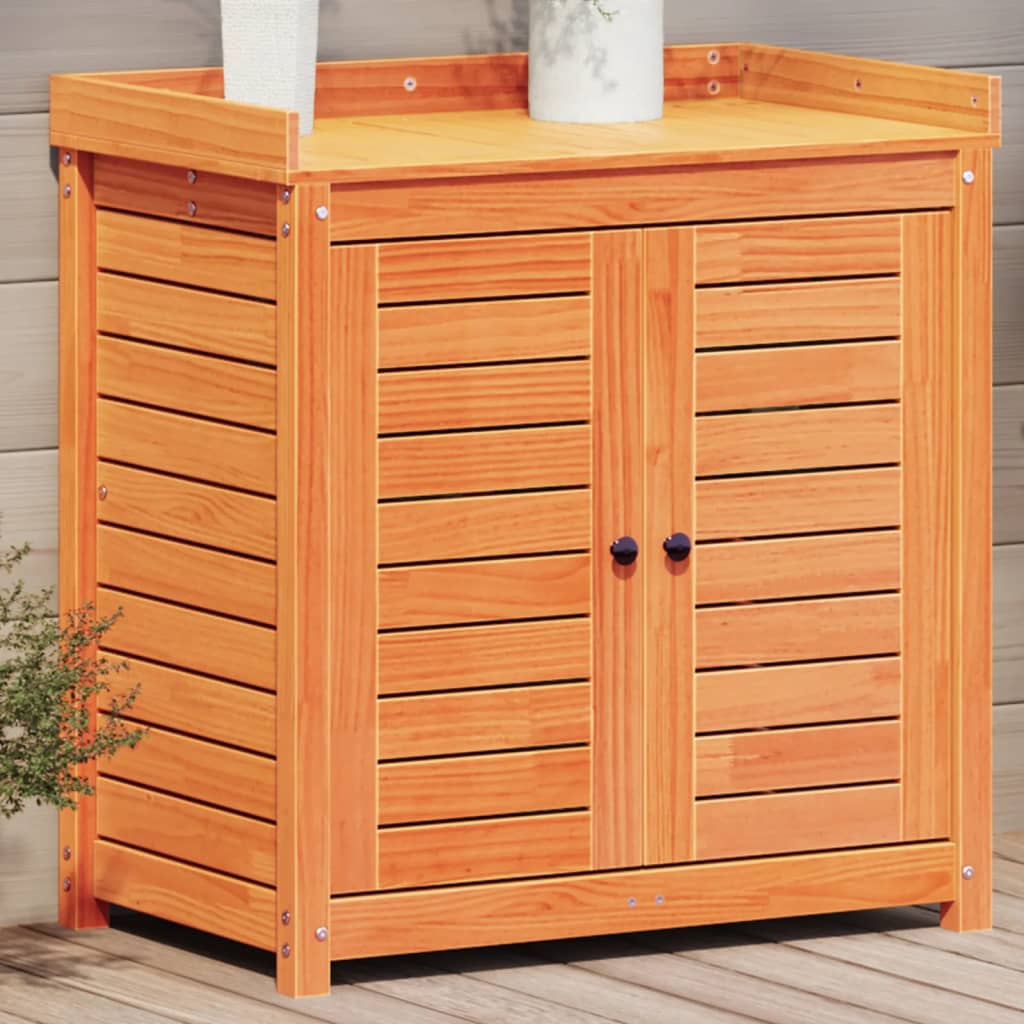 Masă De Plantare Cu Rafturi 82,5X50X86,5 Cm Lemn Masiv Pin