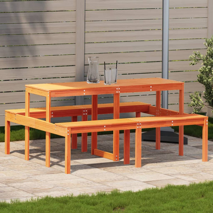 Masă De Picnic, , , Lemn Masiv De Pin