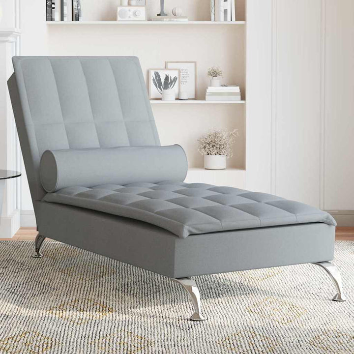 Șezlong De Masaj Cu Sprijin, , Material Textil