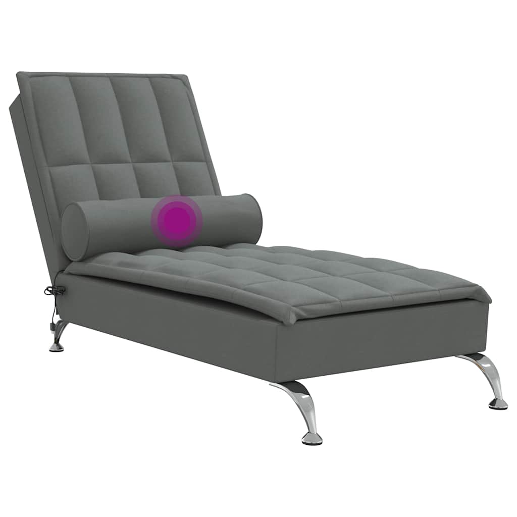Șezlong De Masaj Cu Sprijin, , Material Textil