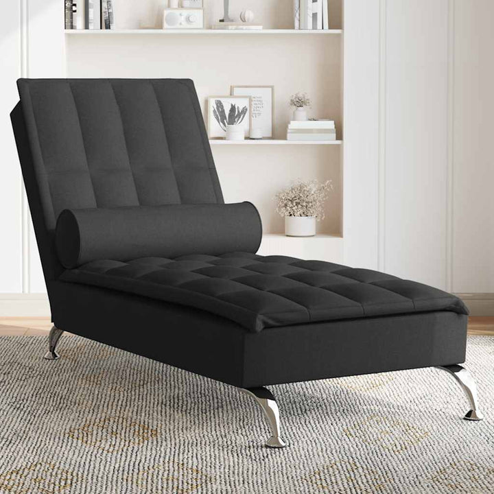 Șezlong De Masaj Cu Sprijin, , Material Textil