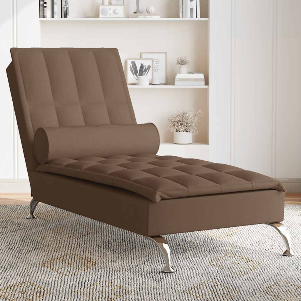 Șezlong De Masaj Cu Sprijin, , Material Textil