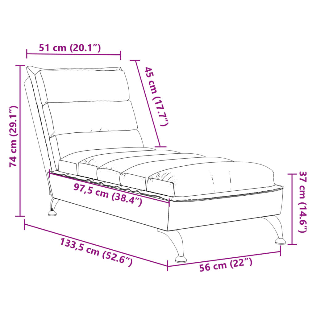 Șezlong Cu Perne, , Material Textil