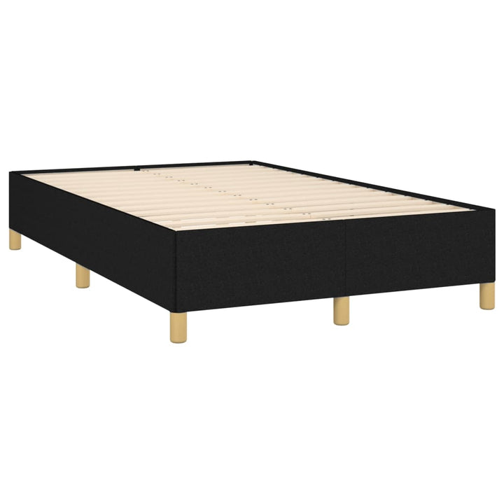 Cadru De Pat Fără Saltea Negru 120X190 Cm Țesătură