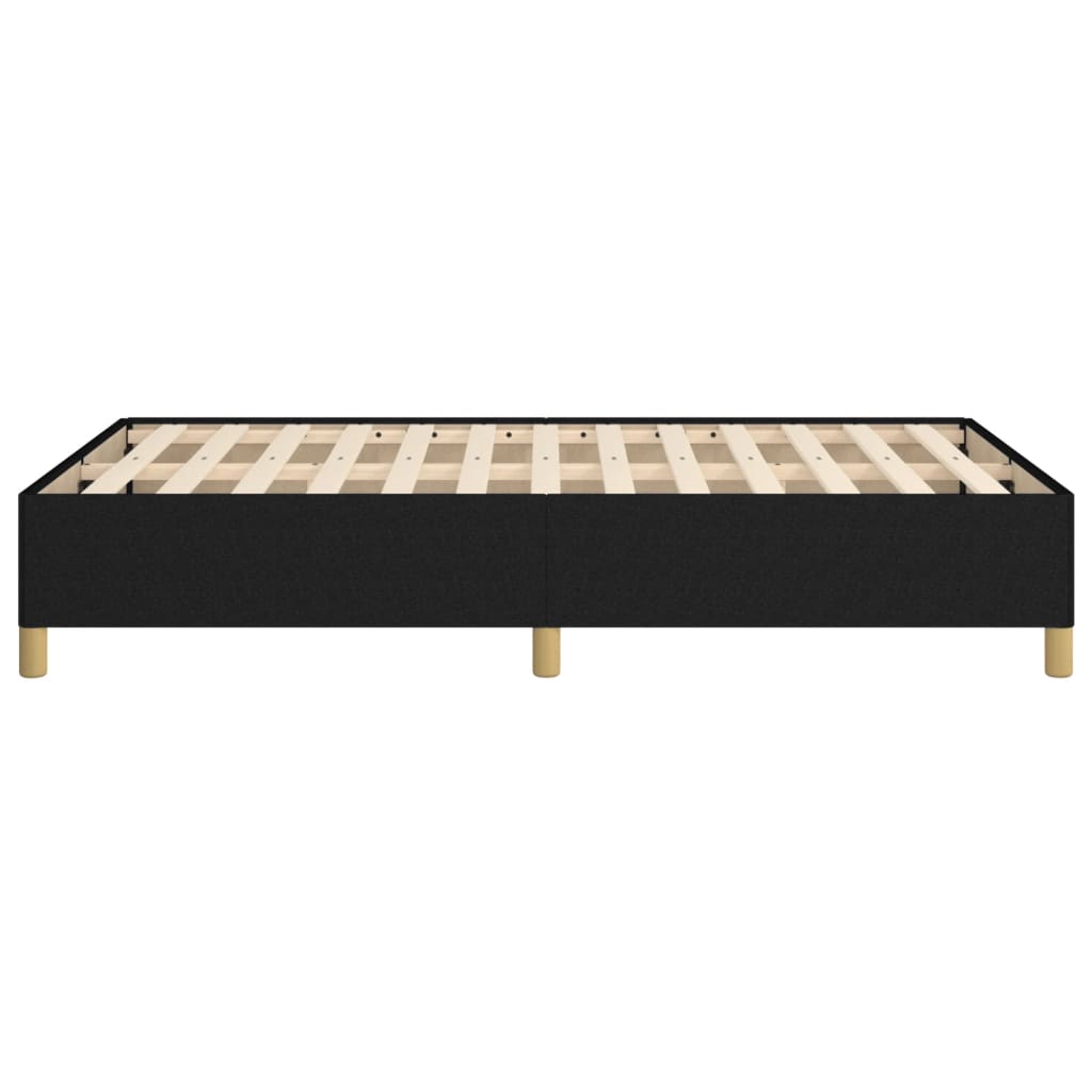 Cadru De Pat Fără Saltea Negru 120X190 Cm Țesătură