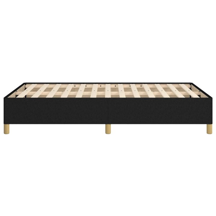 Cadru De Pat Fără Saltea Negru 120X190 Cm Țesătură