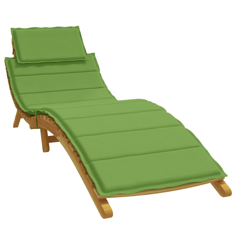 Pernă De Șezlong, Melanj Verde, 186X58X3 Cm Textil