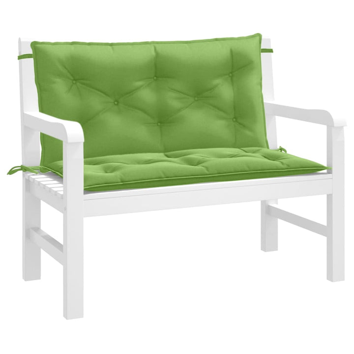 Pernă Bancă De Grădină, 2 Buc. Melanj Verde, Textil