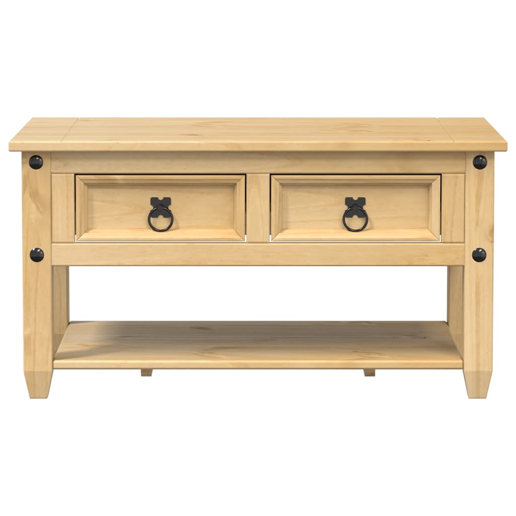 Măsuță De Cafea Cu Sertare Corona, 85X50X45 Cm, Lemn Masiv Pin