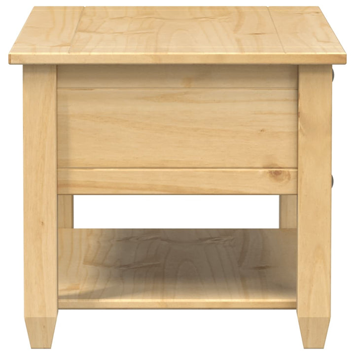 Măsuță De Cafea Cu Sertare Corona, 85X50X45 Cm, Lemn Masiv Pin