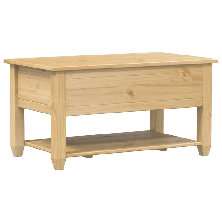 Măsuță De Cafea Cu Sertare Corona, 85X50X45 Cm, Lemn Masiv Pin