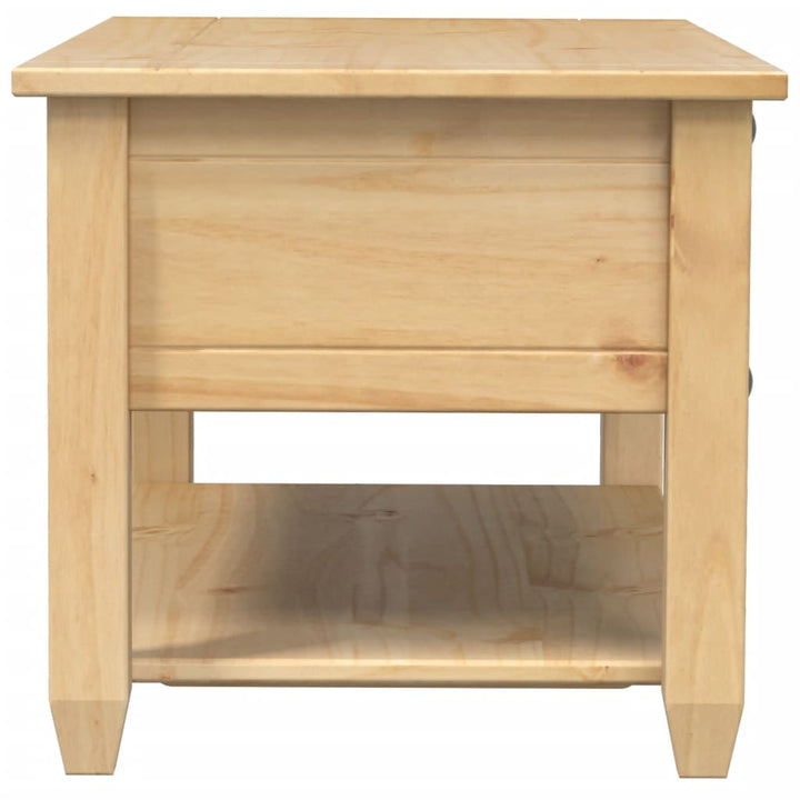 Măsuță De Cafea Cu Sertare Corona, 100X48X45 Cm, Lemn Masiv Pin