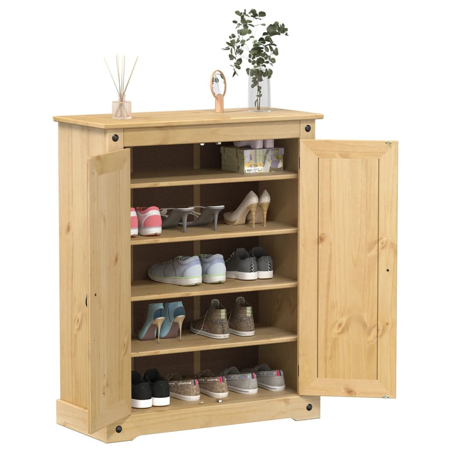 Dulap Pantofi &quot;Corona&quot;, 86X38,5X108 Cm, Lemn Masiv De Pin