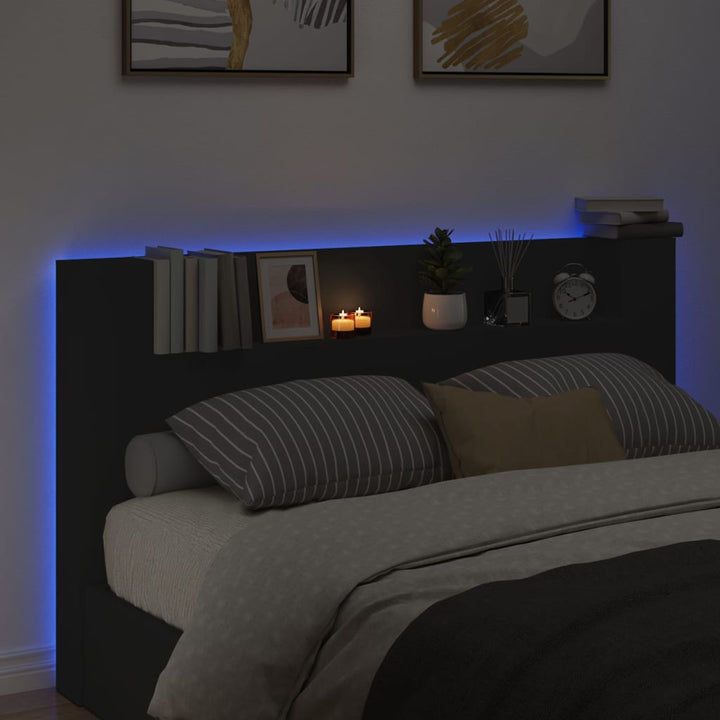 Tăblie Cu Dulap Și Led, , 180X16,5X103,5 Cm