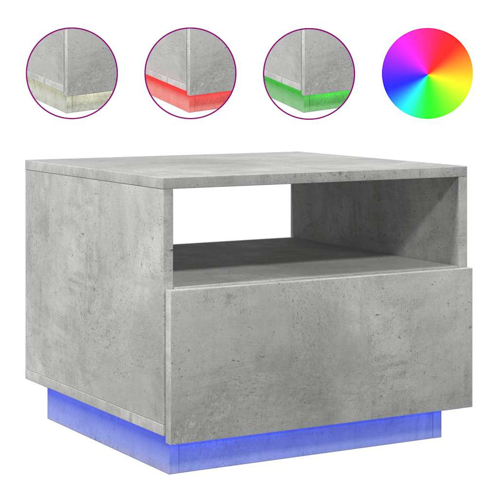 Măsuță De Cafea Cu Lumini Led, , 50X49X40 Cm