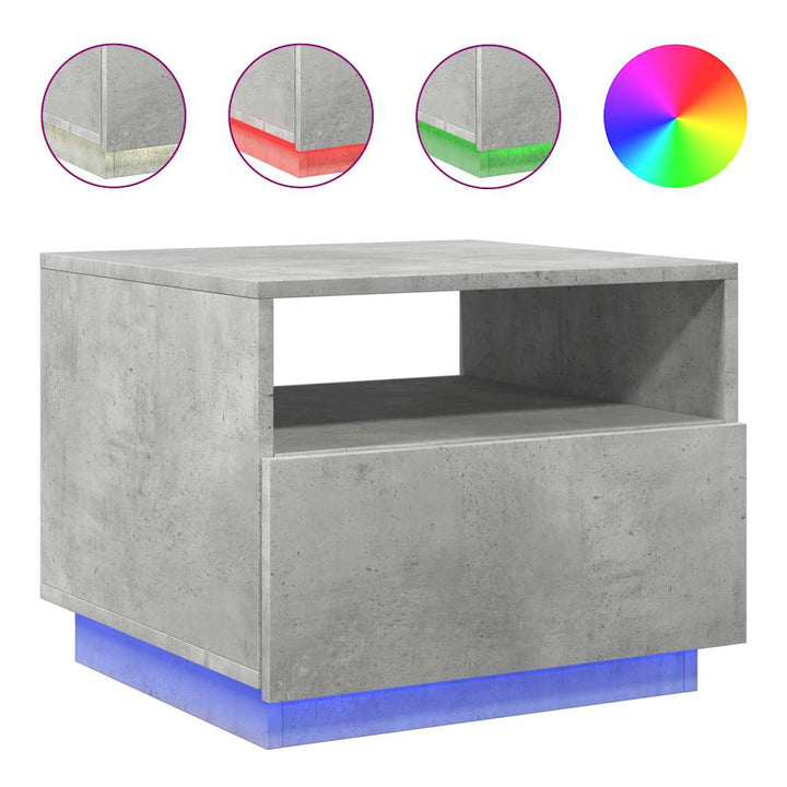 Măsuță De Cafea Cu Lumini Led, , 50X49X40 Cm