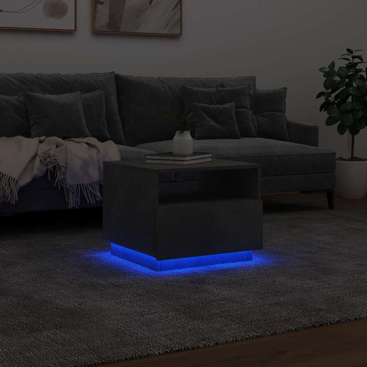 Măsuță De Cafea Cu Lumini Led, , 50X49X40 Cm
