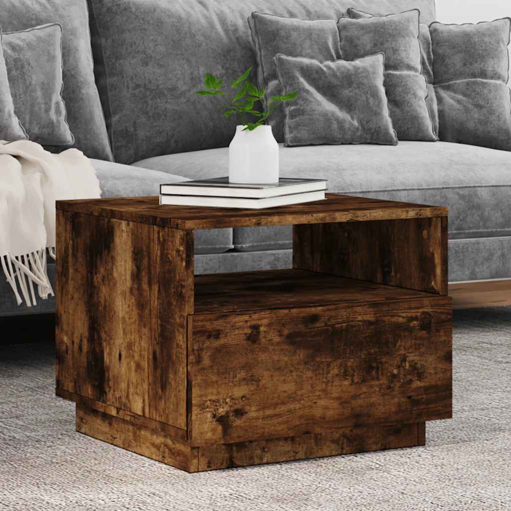 Măsuță De Cafea Cu Lumini Led, , 50X49X40 Cm