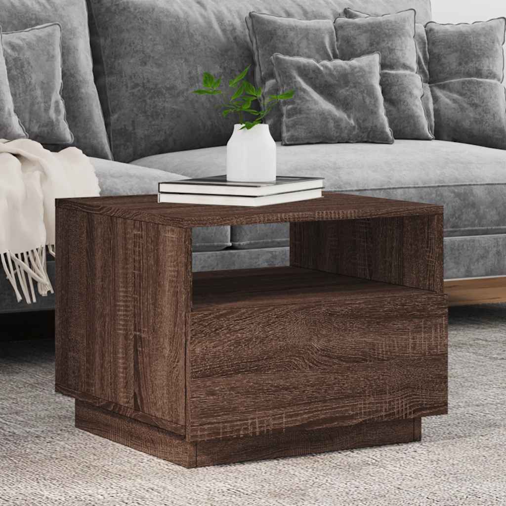 Măsuță De Cafea Cu Lumini Led, , 50X49X40 Cm