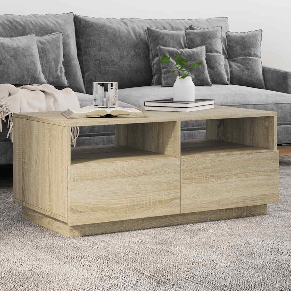 Măsuță De Cafea Cu Lumini Led, , 50X49X40 Cm