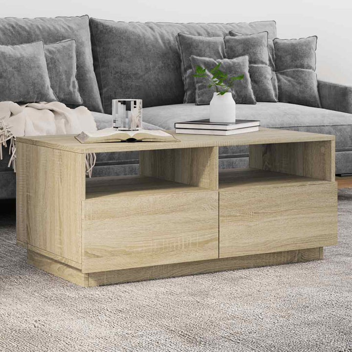 Măsuță De Cafea Cu Lumini Led, , 50X49X40 Cm